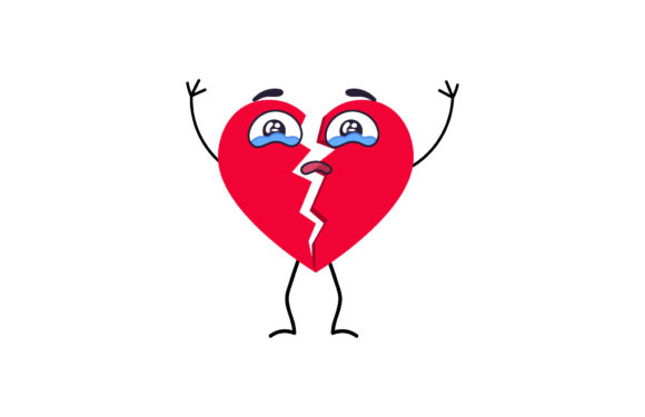 Download Valentine Broken Heart Love Illustration - Heart love illustration Collection