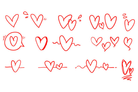 Download Doodle Heart Love Illustration - Heart love illustration Collection