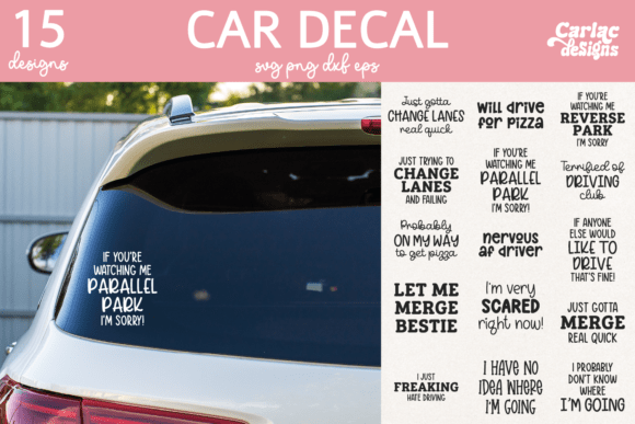 Download Funny Car Decal Bumper Bundle - Decal Collection