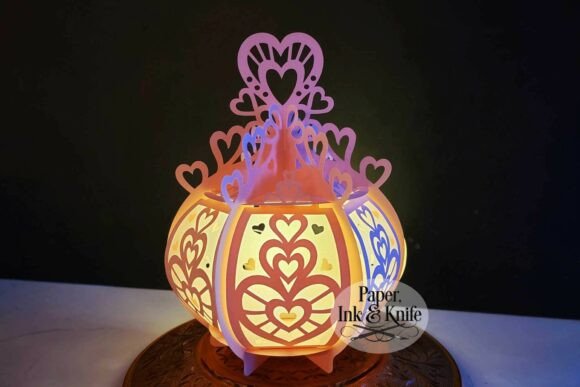 Download Hearts 3D Paper Lantern - Premium Bundle