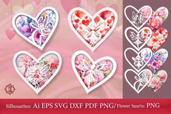 Download Double Layer Valentine Cards/Cut File - Premium Resources