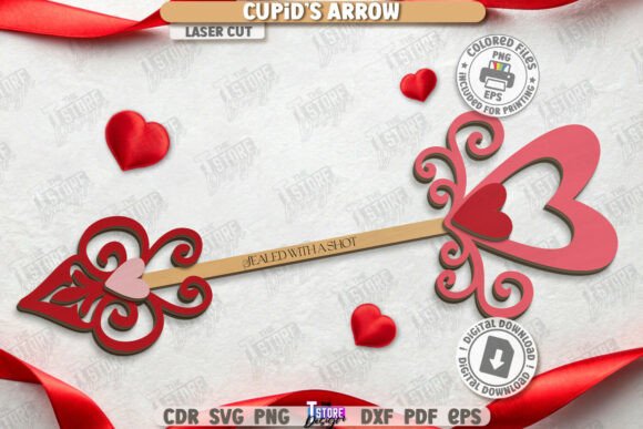 Download Cupid’s Arrow Laser Cut |Valentine’s Day - Premium Resources