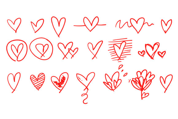 Download Doodle Heart Love Illustration - Heart love illustration Collection