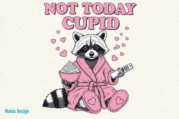 Download Not Today Cupid Raccoon Anti Valentine - Premium Resources